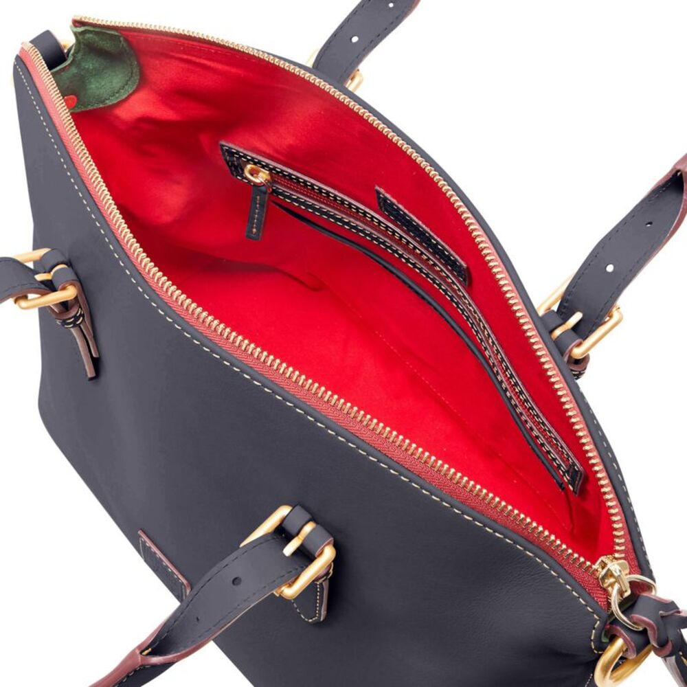 Dooney & Bourke Florentine Domed Satchel - Navy - Picture 3 of 4